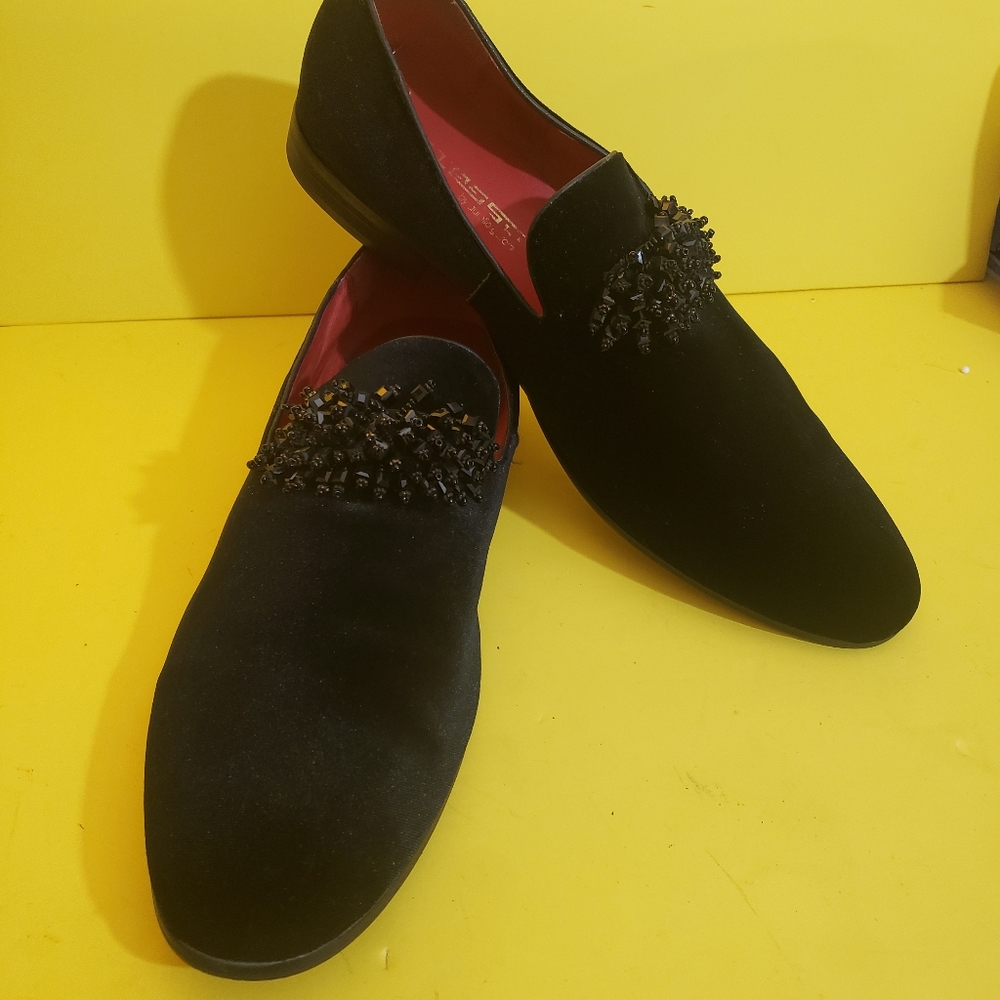 FIESSO by Aurelio Garcia SUEDE Leather Shoe BLACK slip on loafer FI7414 12.5